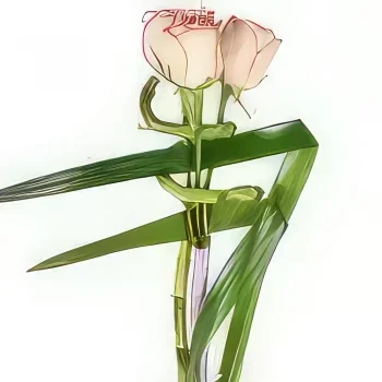 Нант цветя- Линеен букет от рози на графиня Букет/договореност цвете