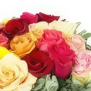 flores de Marselha- Praça de Rosas Coloridas de Los Angeles Bouquet/arranjo de flor