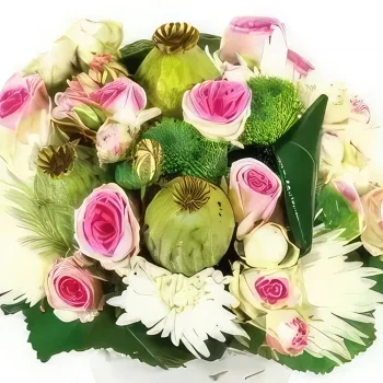 Бордо цветя- Любовна цветна аранжировка Букет/договореност цвете