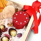 Dubai flowers  -  Love Gift Tray Flower Bouquet/Arrangement