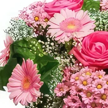 Bari bunga- Wanita cantik Rangkaian bunga karangan bunga