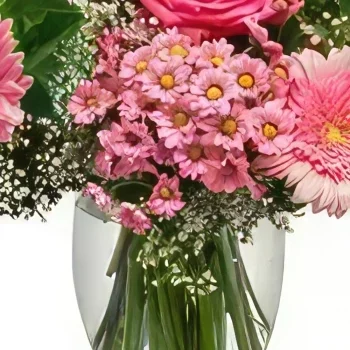 بائع زهور أياس- سيدة جميلة باقة الزهور