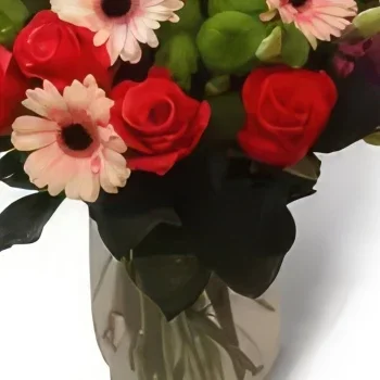 Krakkó-virágok- Mini gerberák Virágkötészeti csokor