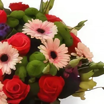 Krakkó-virágok- Mini gerberák Virágkötészeti csokor