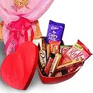 Digos bunga- Cerita Cokelat Rangkaian bunga karangan bunga