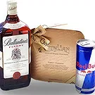 Montenegro blomster- Luksus Whisky Chokoladegave Blomst buket/Arrangement