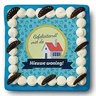 Malden bloemen bloemist- Marsepeintaart 'Nieuw huis' Boeket/bloemstuk