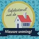 Malden bloemen bloemist- Marsepeintaart 'Nieuw huis' Boeket/bloemstuk