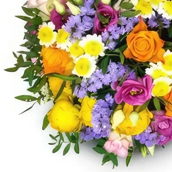 Zurych kwiaty- Jasne piękno Bukiet ikiebana