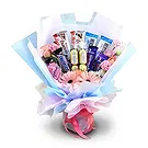 Buangkok flowers  -  Sweet Bouquet of Mixed Flowers and Chocolate Flower Bouquet/Arrangement