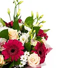Italy flowers  -  Bouquet with light roses, Gerberas, Lisianthu Flower Bouquet/Arrangement