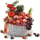 Buangkok flowers  -  Red Floral Fruit Basket Flower Bouquet/Arrangement