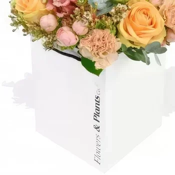 Манчестър цветя- Peachy & Moet Букет/договореност цвете