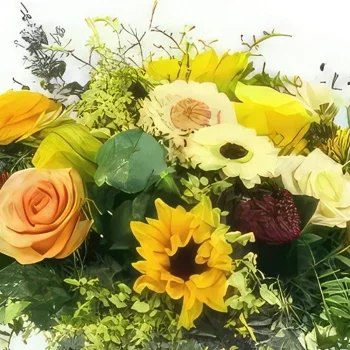 Λιλ λουλούδια- Πένθιμο καλάθι Διονύσου ραμμένα λουλούδια Μπουκέτο/ρύθμιση λουλουδιών