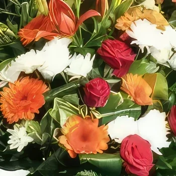 Lyon-virágok- Gyászcsokor Tejút Virágkötészeti csokor