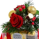 Gacko flowers  -  New Year Rose Delight Flower Bouquet/Arrangement
