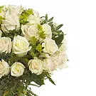 Italy flowers  -  Bunch of ivory roses for the birth of a baby Flower Bouquet/Arrangement
