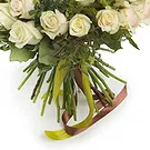 Italy flowers  -  Bunch of ivory roses for the birth of a baby Flower Bouquet/Arrangement