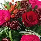 Le Precheur flowers  -  Nuremberg red & fuchsia round bouquet Flower Bouquet/Arrangement