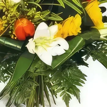 Frankrijk bloemen bloemist- Oranje Bloesem Boeket Boeket/bloemstuk