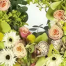 Le François flowers  -  Pan Stitched Flower Square Flower Bouquet/Arrangement