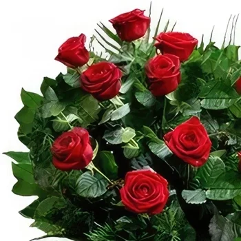 ดอกไม้ บายาโดลิด - ดอกสีแดงเข้มแห่งความรัก ช่อดอกไม้/การจัดวางดอกไม้