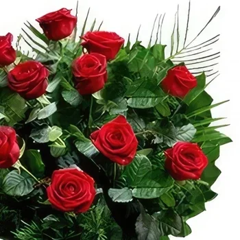 Benalmadena blomster- Love's Crimson Bloom Blomsterarrangementer bukett