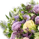 Sharjah květiny- Kytice pastelových růží a šeříku Lisianthus Kytice/aranžování květin