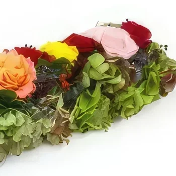 Lille blomster- Sti av fargede roser Sokrates Blomsterarrangementer bukett