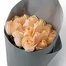 Garhoud flowers  -  Peach Roses Flower Bouquet/Arrangement