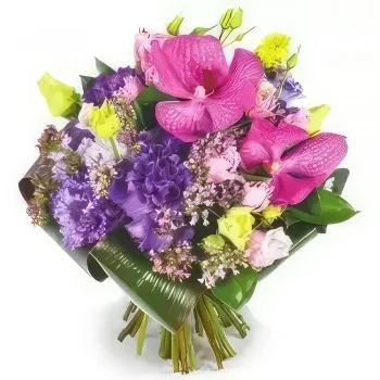 بائع زهور تولوز- لؤلؤة الباقة المستديرة باقة الزهور