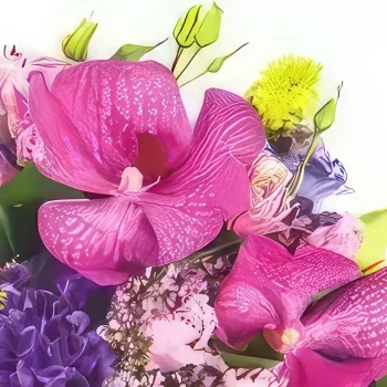 Tarbes cvijeća- Okrugli buket Biser od O Cvjetni buket/aranžman