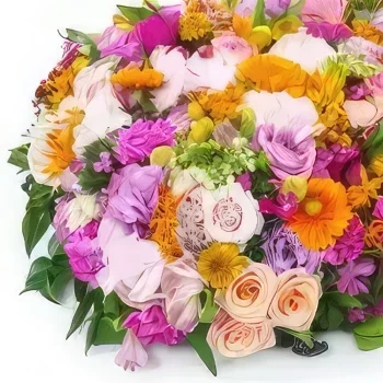 Montpellier Blumen Florist- Phidias buntes Trauerkissen Bouquet/Blumenschmuck