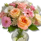 Tyskland blomster- Blush Serenity Blomsterarrangementer bukett