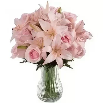 Генуа цветя- Розов Руж Букет/договореност цвете
