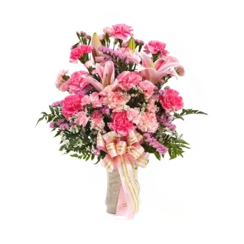 fiorista fiori di Sardinia- Bouquet Funebre Di Fiori Misti