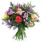 Le Precheur flowers  -  Pink & mauve rustic bouquet Varna Flower Bouquet/Arrangement