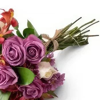 サンパウロ 花- ピンクトーンのフィールドフラワーの花束 花束/フラワーアレンジメント