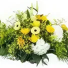 Le Lorrain Blumen Florist- Pluton gelb-weißer Trauerschläger Bouquet/Blumenschmuck
