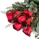 Мачико цветя- Зелено и червено Букет/договореност цвете