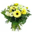 Urbes flowers  -  Prague yellow & white round bouquet Flower Bouquet/Arrangement