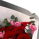 Garhoud flowers  -  Premium Light Pink and Red Roses  Flower Bouquet/Arrangement