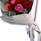 Garhoud flowers  -  Premium Light Pink and Red Roses  Flower Bouquet/Arrangement