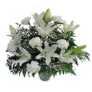 Benalmadena flowers  -  Snowy Elegance Flower Bouquet/Arrangement