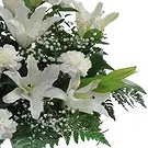 Benalmadena flowers  -  Snowy Elegance Flower Bouquet/Arrangement