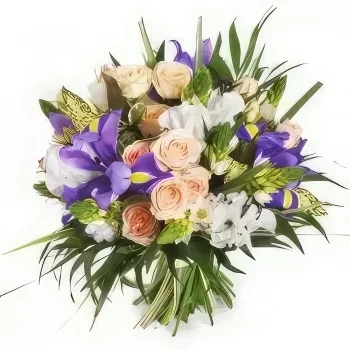 fleuriste fleurs de Paris- Bouquet rond Reine Bouquet/Arrangement floral