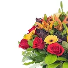 Italy flowers  -  Bouquet with red roses, yellow gerberas and o Flower Bouquet/Arrangement
