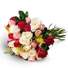 Santa Maria flowers  -  Bouquet of 36 Three Color Roses Flower Bouquet/Arrangement