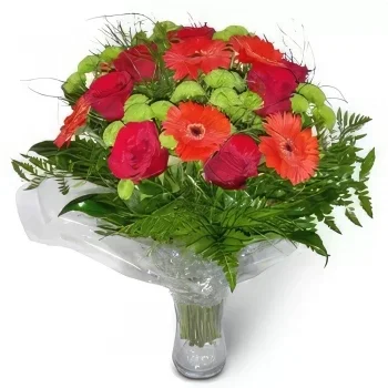 Krakkó-virágok- Lovely Attach Virágkötészeti csokor