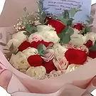 بائع زهور سورابايا- باقة الكريسماس الحمراء باقة الزهور